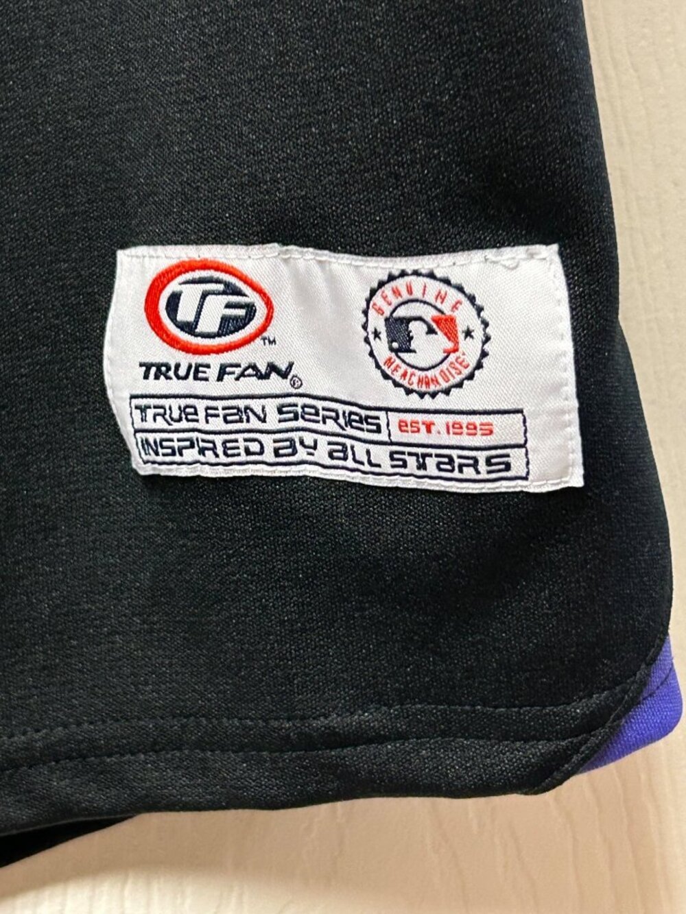 Colorado Rockies Black & Purple MLB Jersey XL Youth True Fan Series Baseball Fan - Picture 3 of 8